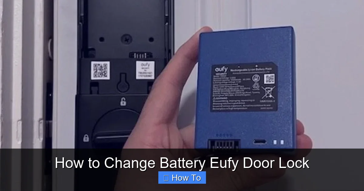 How to Change Battery Eufy Door Lock