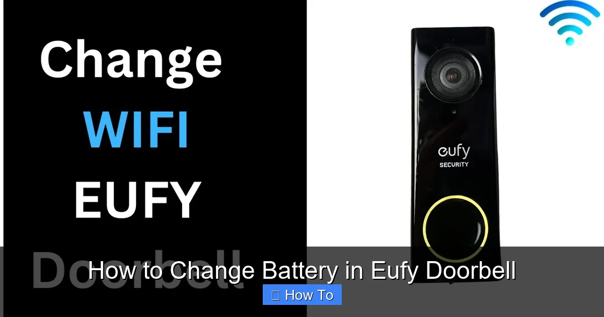 How to Change Battery in Eufy Doorbell