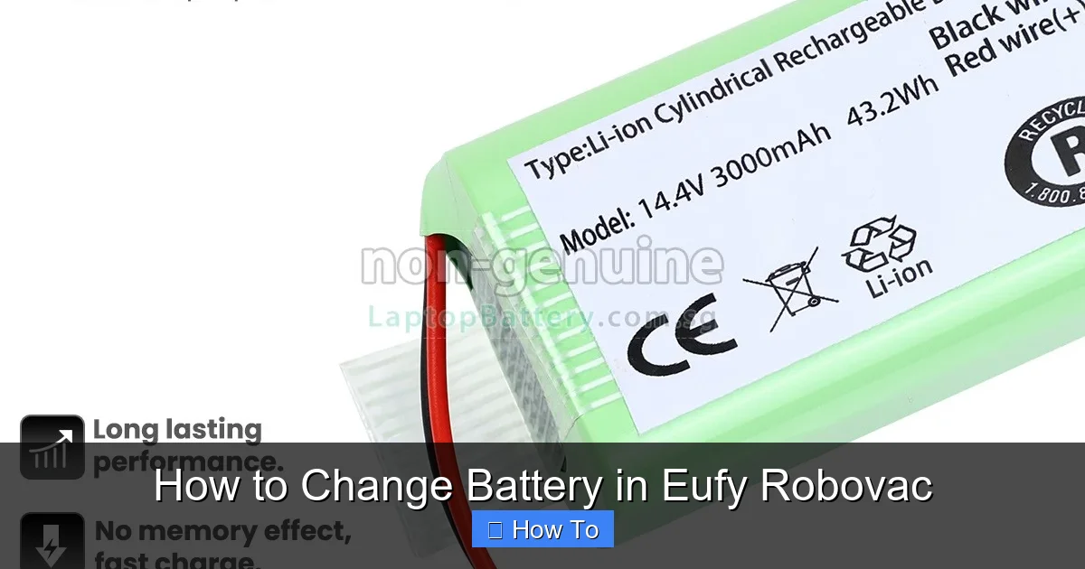 How to Change Battery in Eufy Robovac