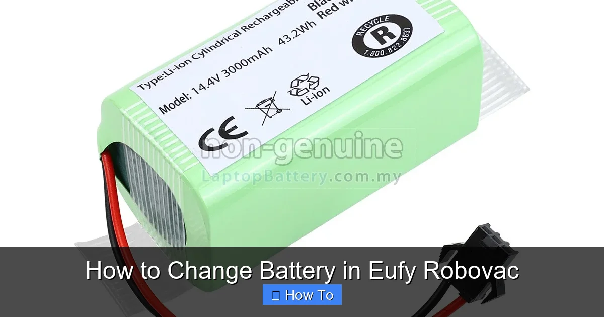 How to Change Battery in Eufy Robovac