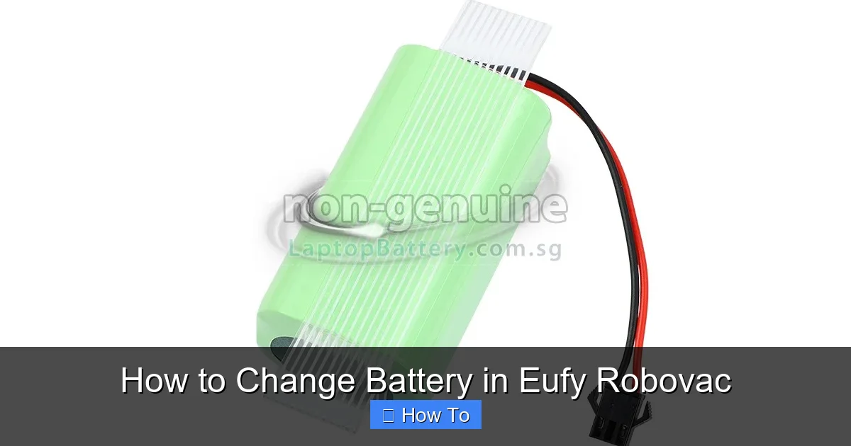 How to Change Battery in Eufy Robovac