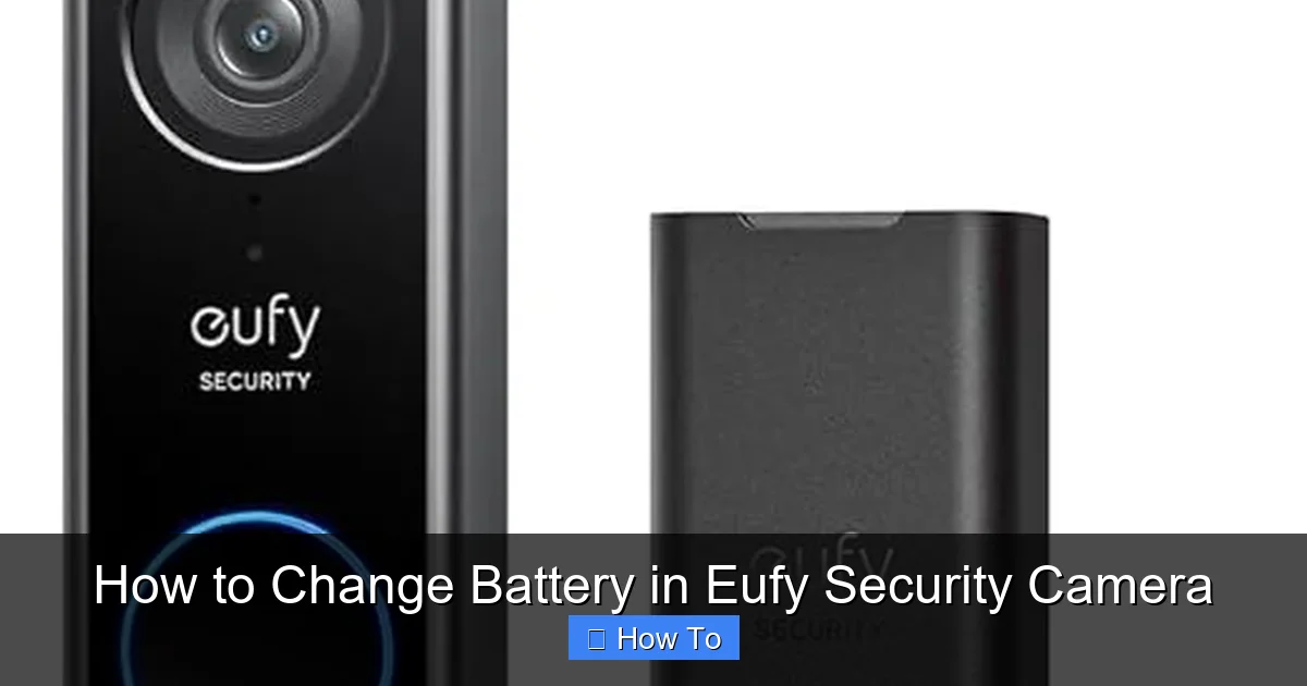 How to Change Battery in Eufy Security Camera