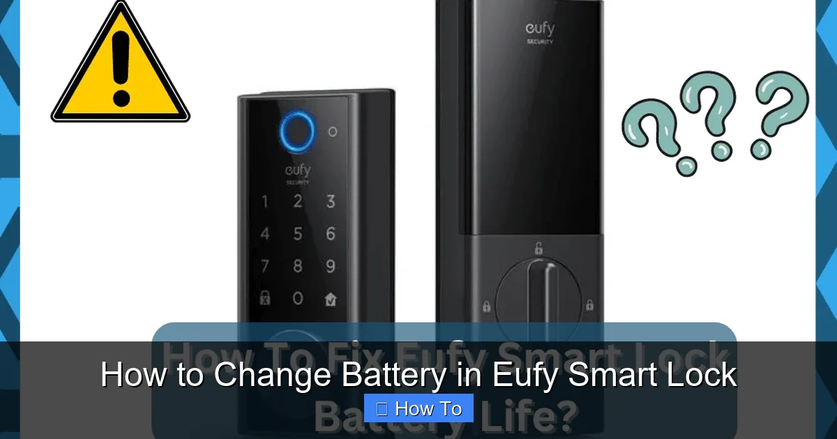 How to Change Battery in Eufy Smart Lock