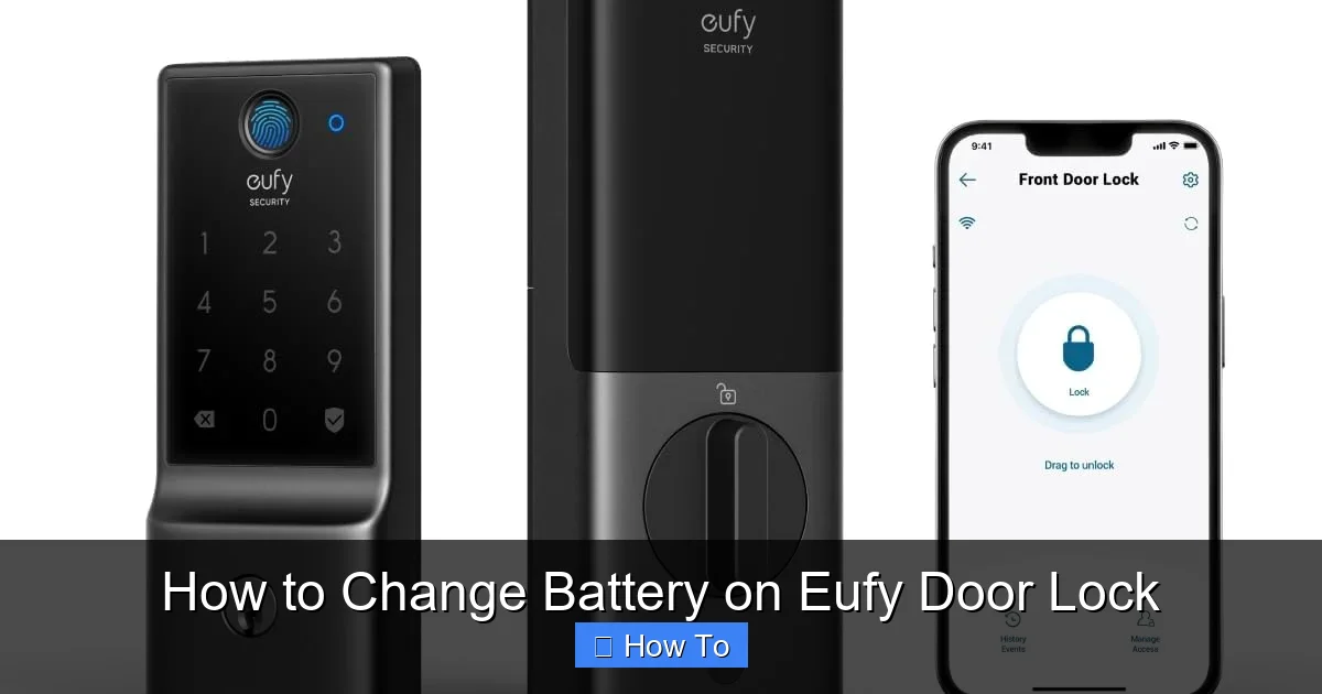 How to Change Battery on Eufy Door Lock