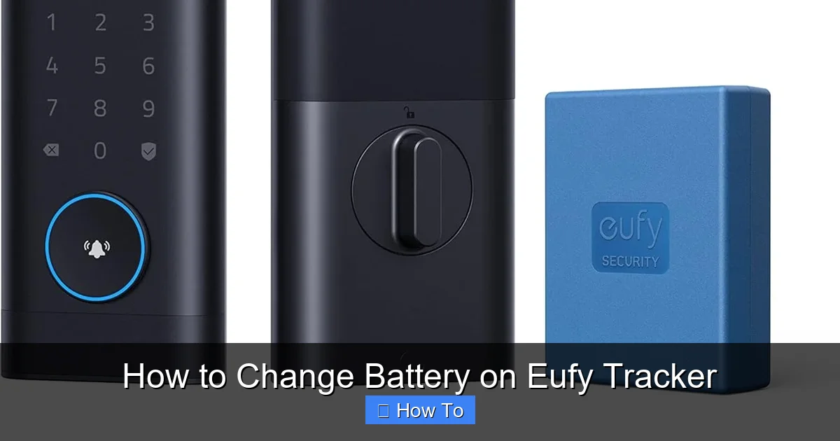 How to Change Battery on Eufy Tracker