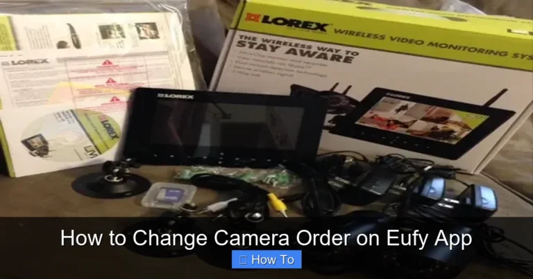 How to Change Camera Order on Eufy App
