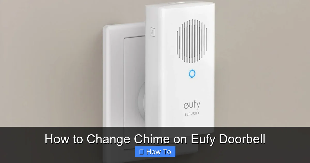 How to Change Chime on Eufy Doorbell