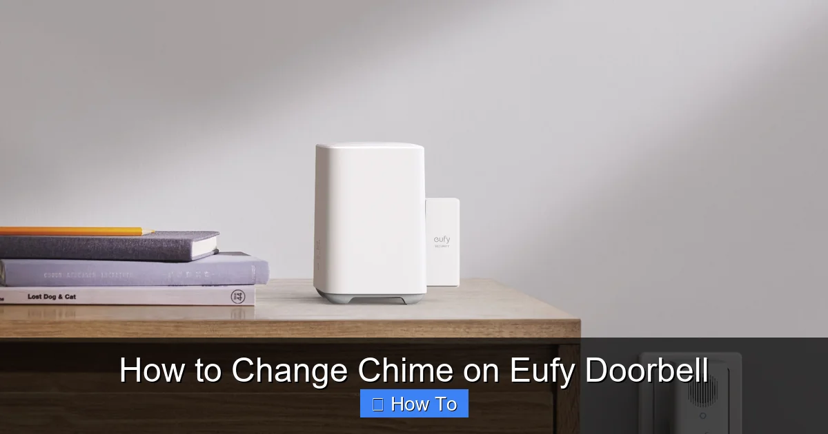 How to Change Chime on Eufy Doorbell