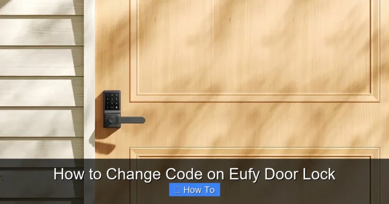 How to Change Code on Eufy Door Lock