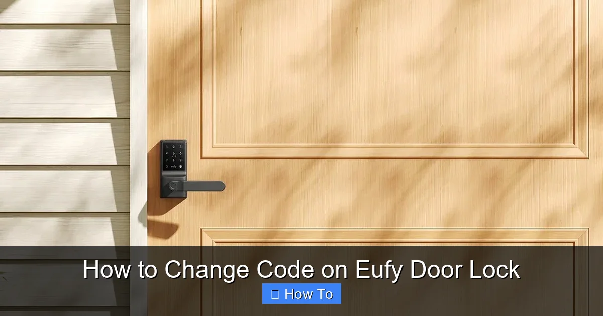 How to Change Code on Eufy Door Lock