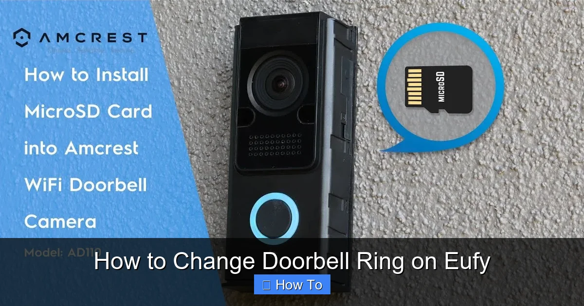 How to Change Doorbell Ring on Eufy