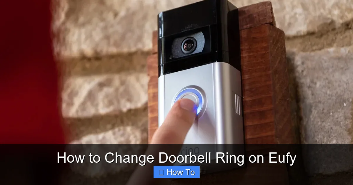 How to Change Doorbell Ring on Eufy