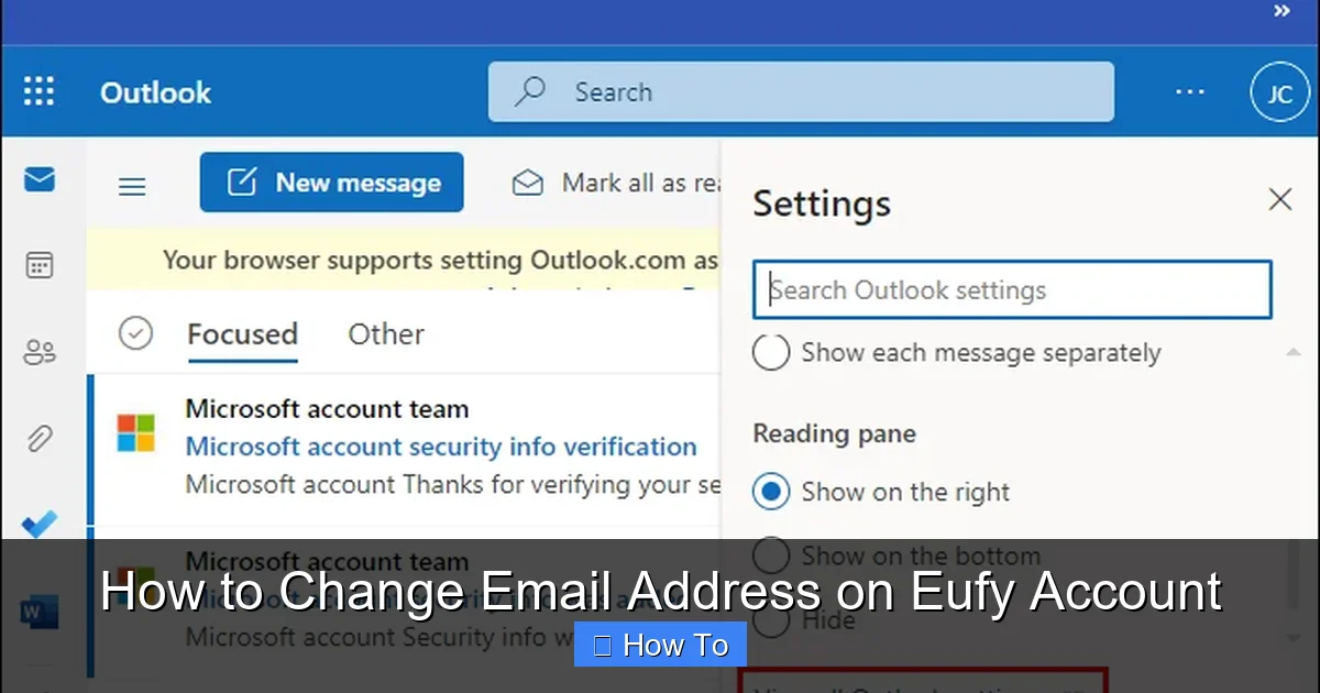 How to Change Email Address on Eufy Account