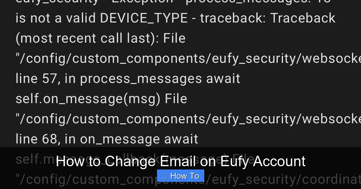 How to Change Email on Eufy Account