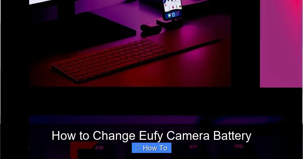 How to Change Eufy Camera Battery