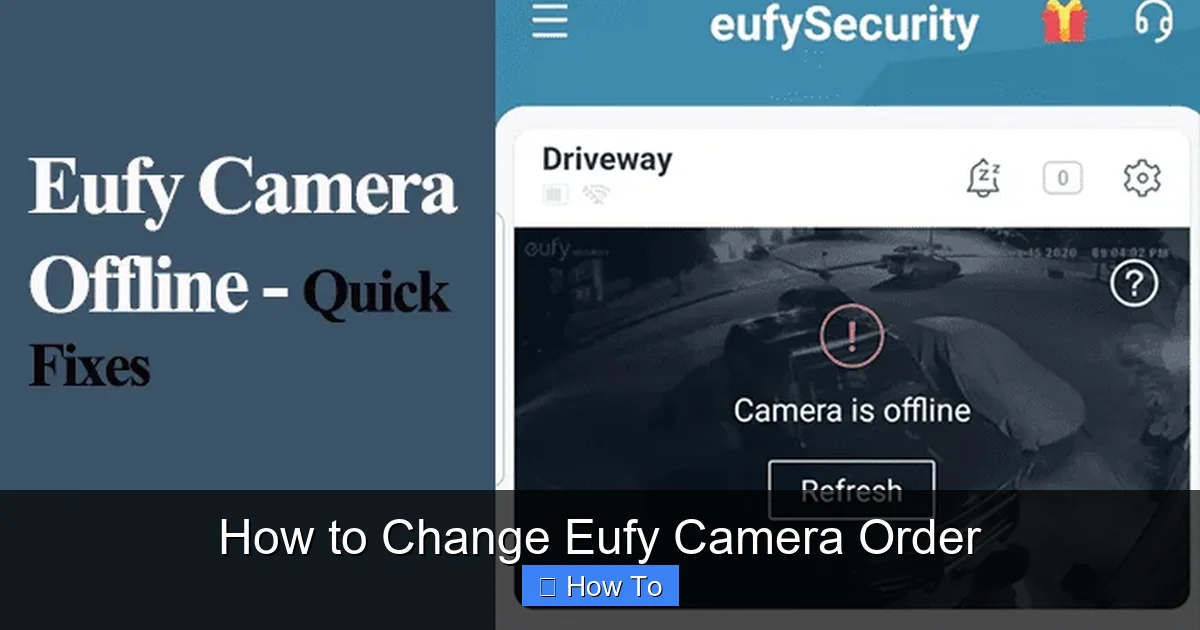 How to Change Eufy Camera Order
