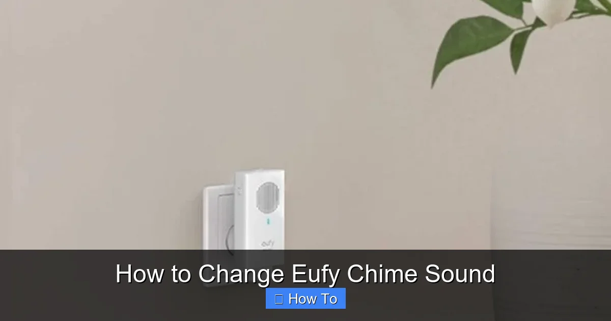 How to Change Eufy Chime Sound