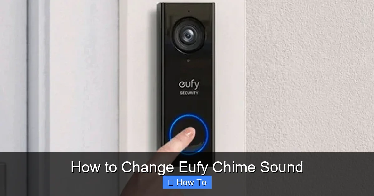 How to Change Eufy Chime Sound