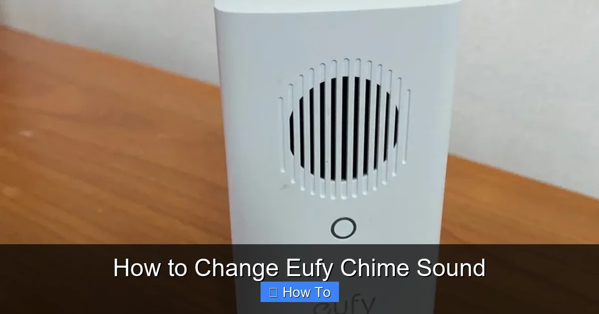 How to Change Eufy Chime Sound