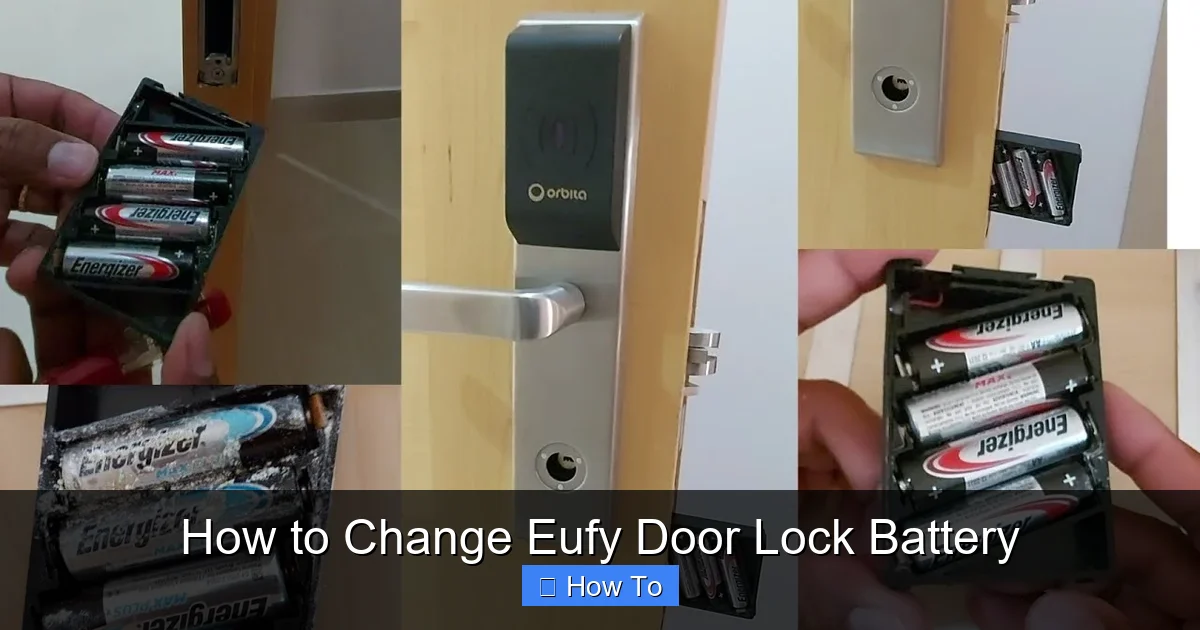 How to Change Eufy Door Lock Battery