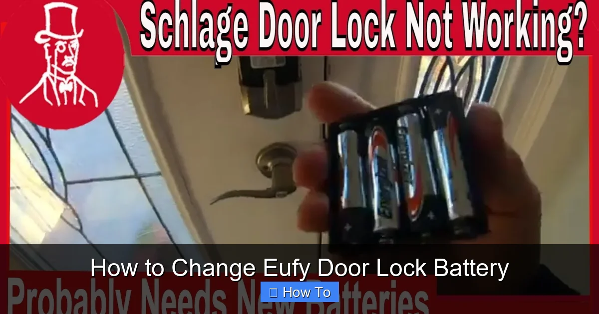 How to Change Eufy Door Lock Battery