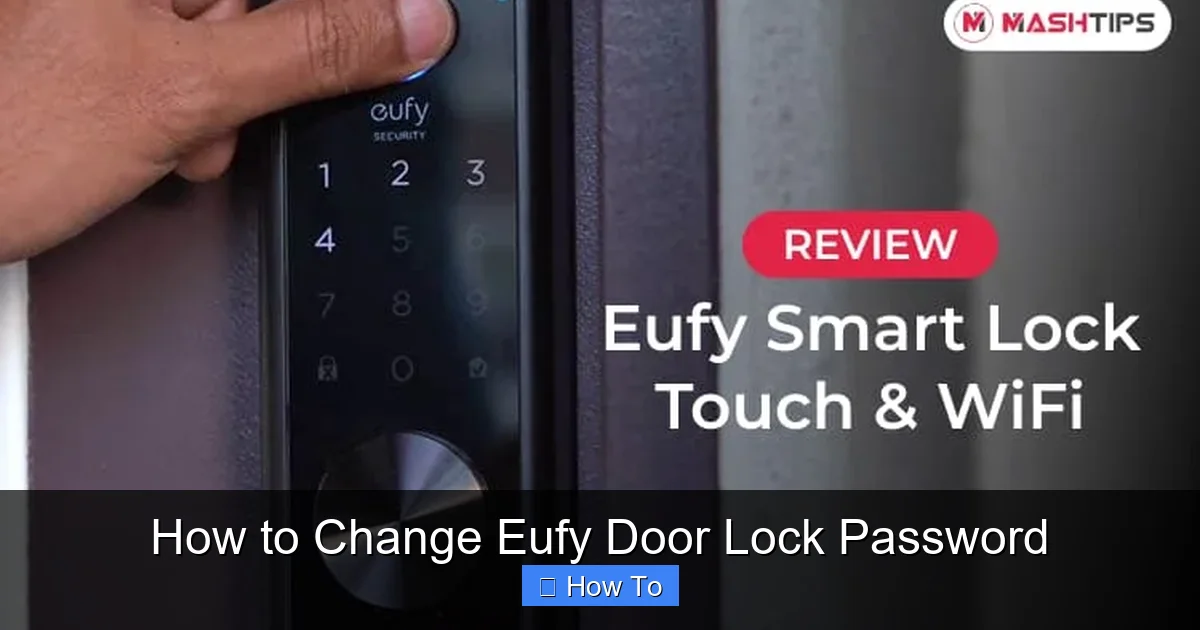 How to Change Eufy Door Lock Password