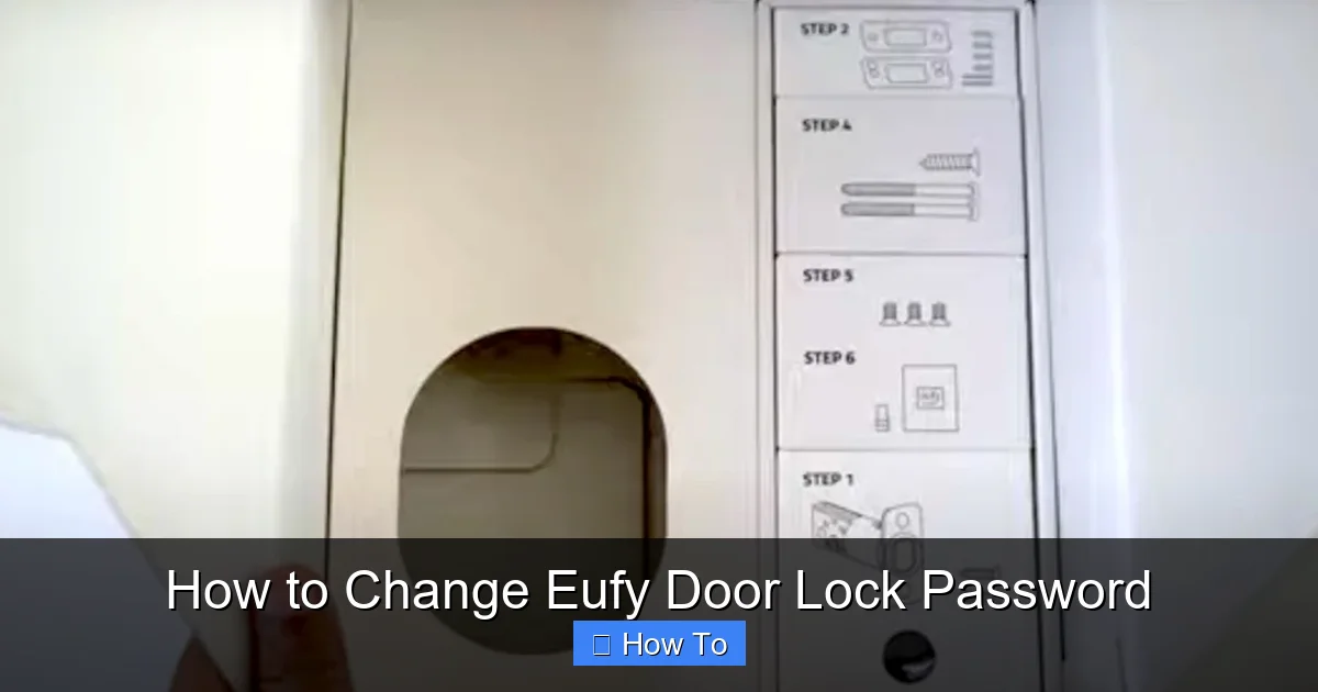 How to Change Eufy Door Lock Password