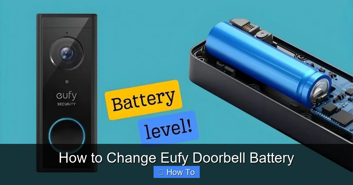 How to Change Eufy Doorbell Battery
