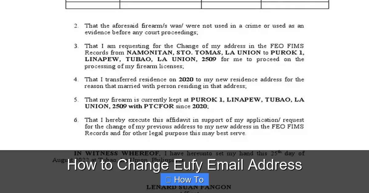 How to Change Eufy Email Address