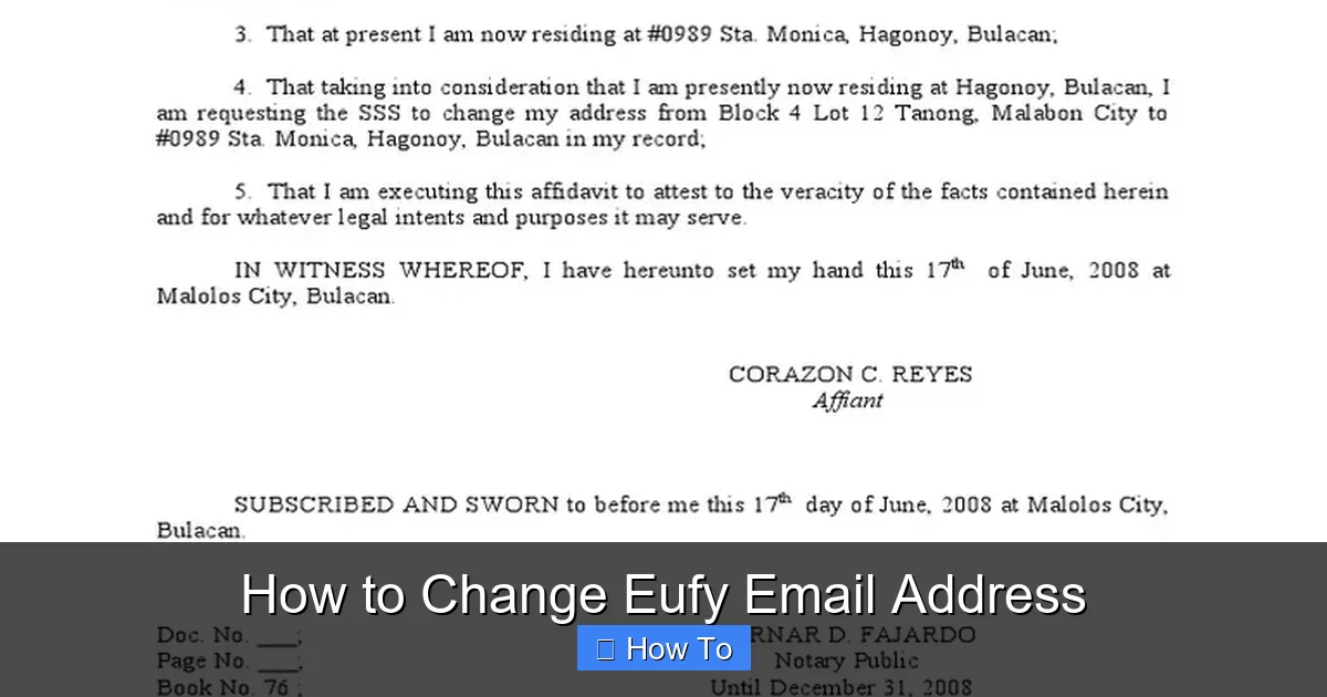 How to Change Eufy Email Address