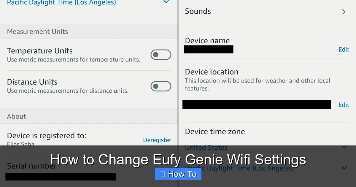 How to Change Eufy Genie Wifi Settings