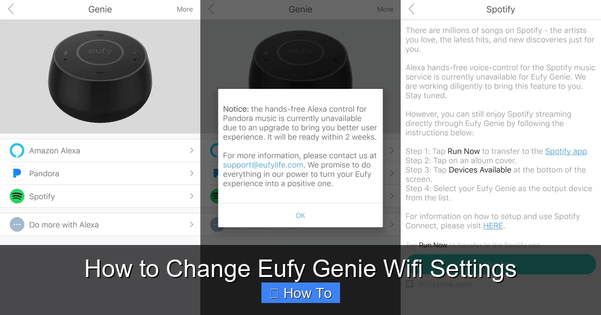 How to Change Eufy Genie Wifi Settings