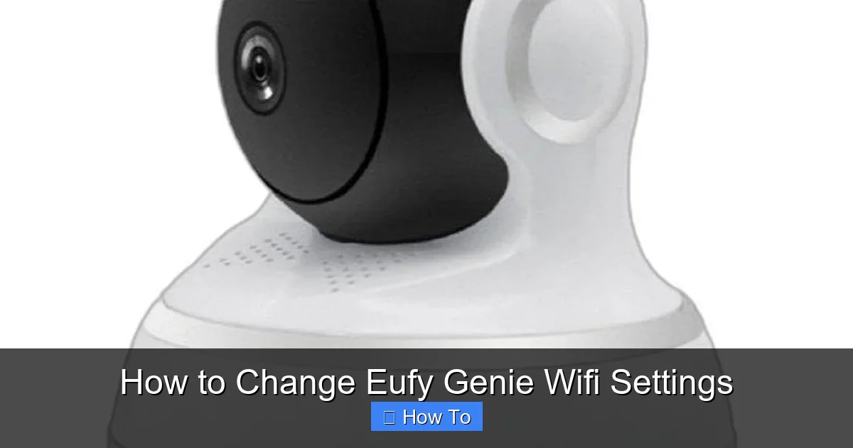 How to Change Eufy Genie Wifi Settings