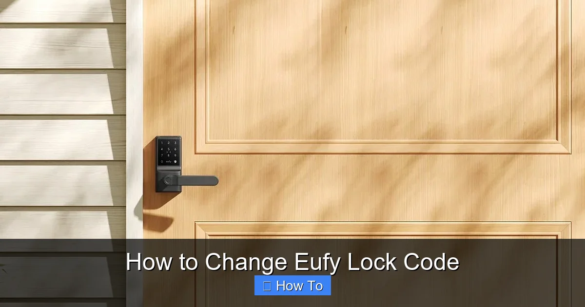 How to Change Eufy Lock Code