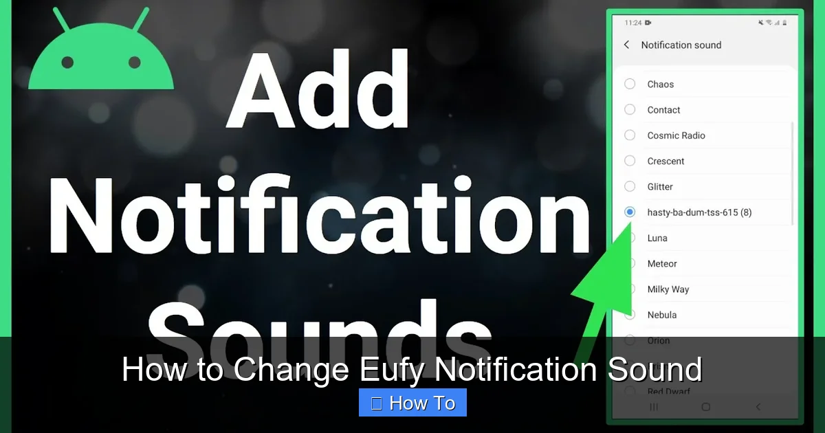 How to Change Eufy Notification Sound
