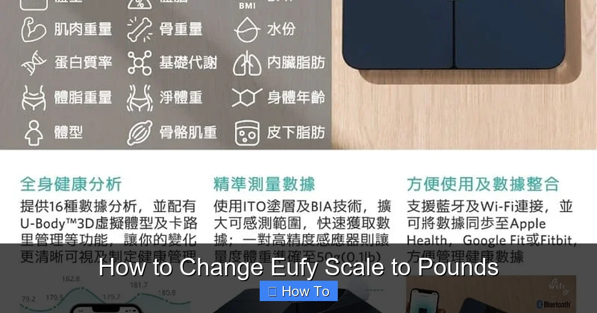 How to Change Eufy Scale to Pounds