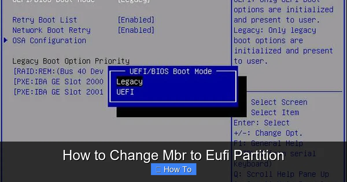 How to Change Mbr to Eufi Partition
