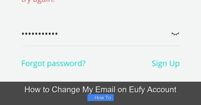 How to Change My Email on Eufy Account