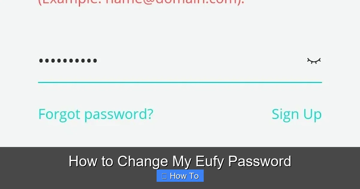 How to Change My Eufy Password
