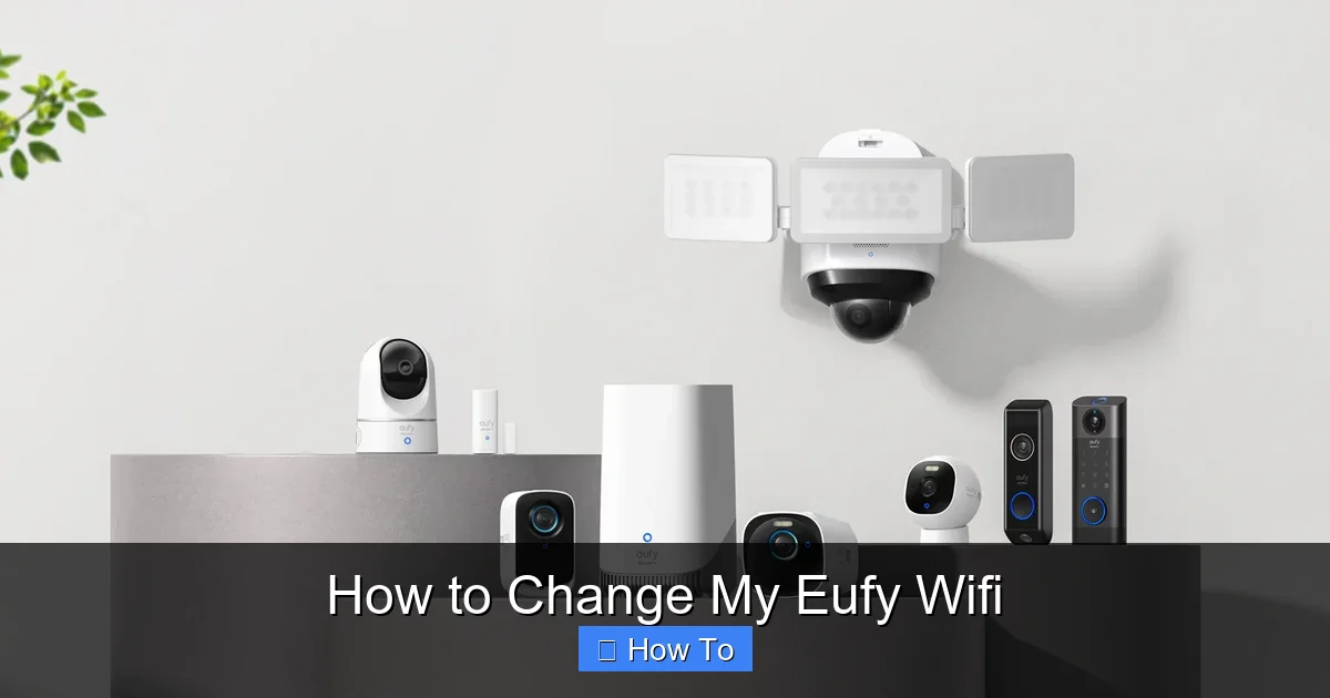 How to Change My Eufy Wifi
