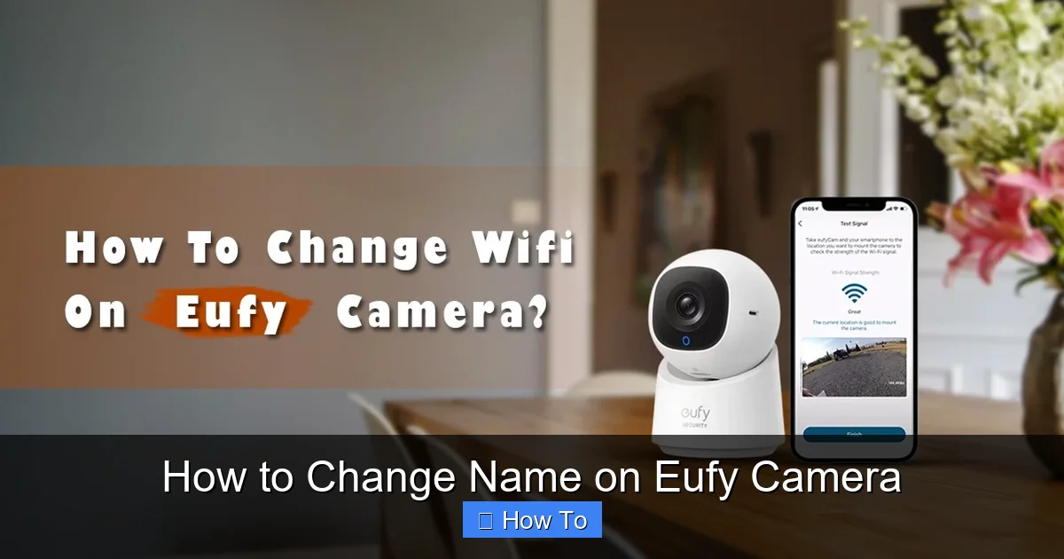 How to Change Name on Eufy Camera