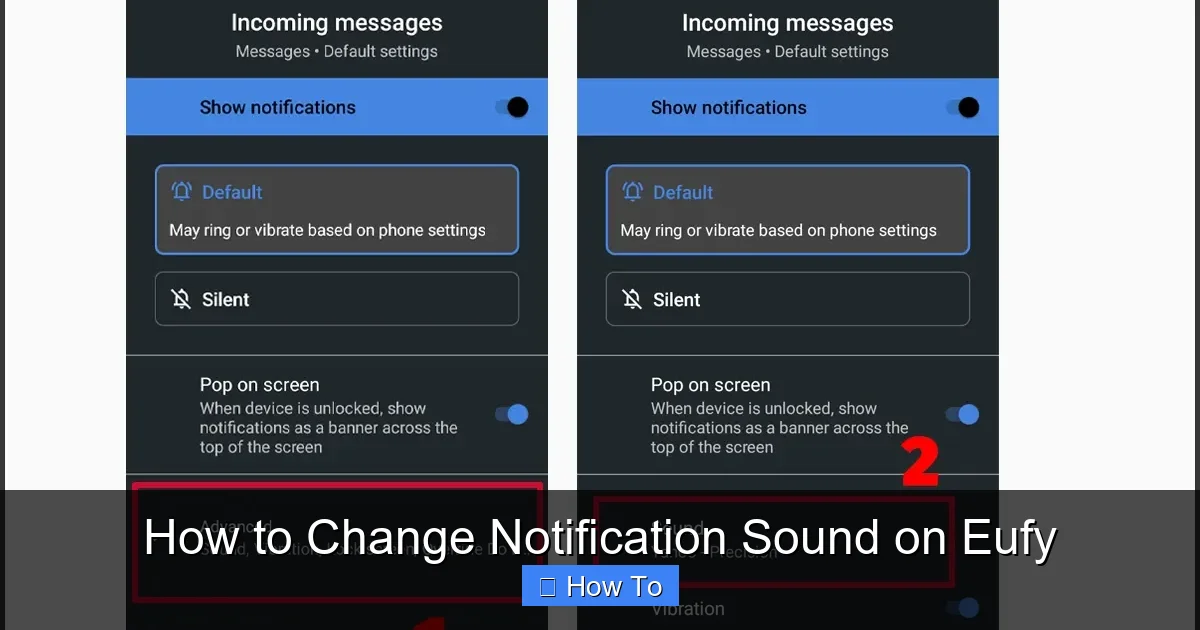 How to Change Notification Sound on Eufy