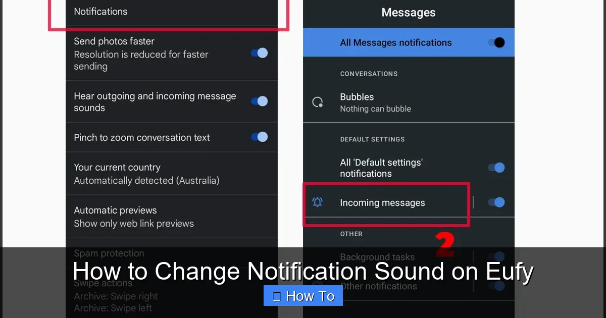 How to Change Notification Sound on Eufy