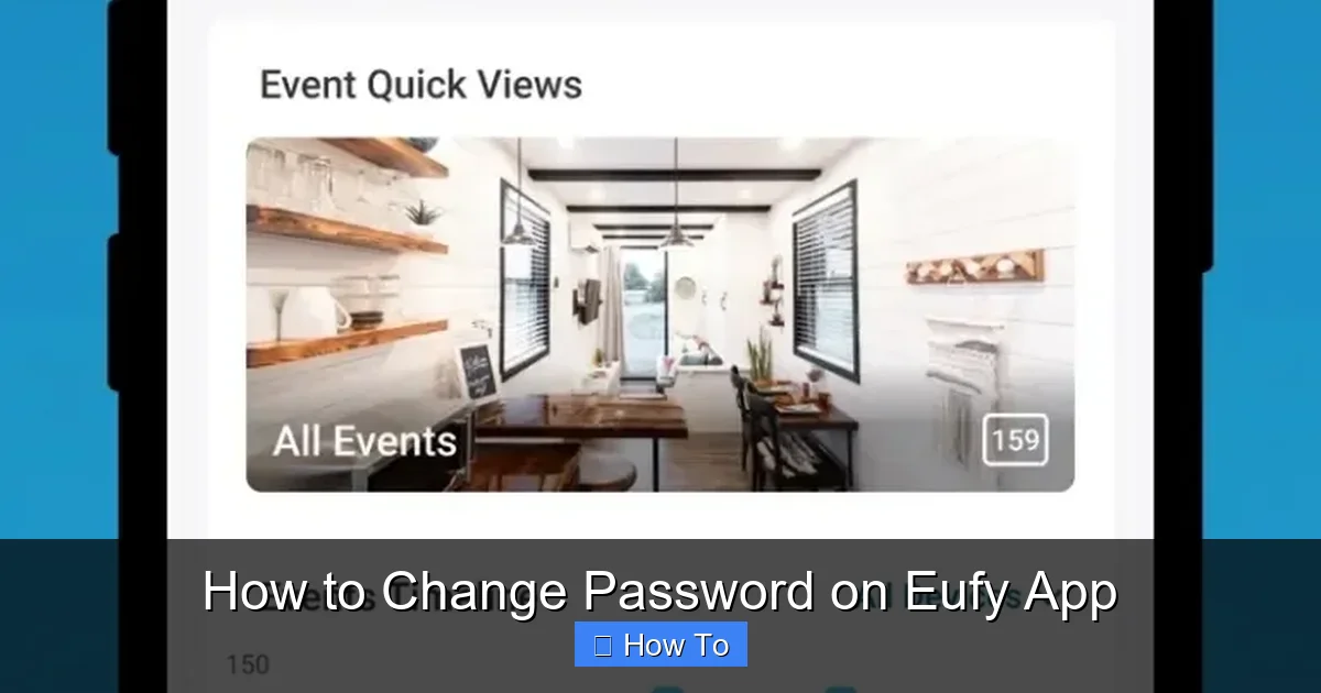 How to Change Password on Eufy App