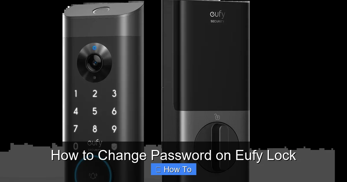 How to Change Password on Eufy Lock