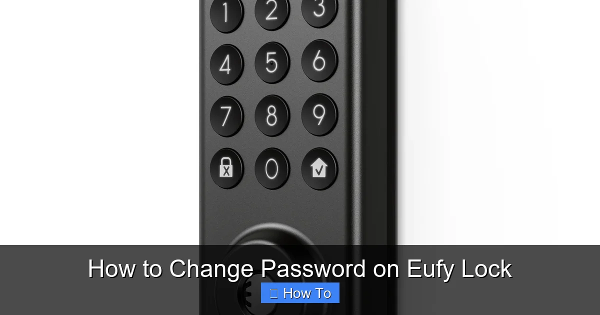 How to Change Password on Eufy Lock