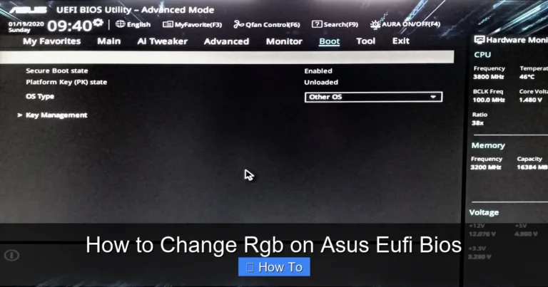 How to Change Rgb on Asus Eufi Bios