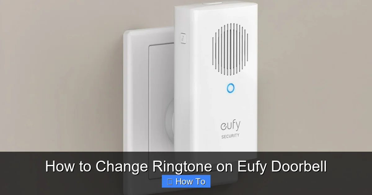 How to Change Ringtone on Eufy Doorbell