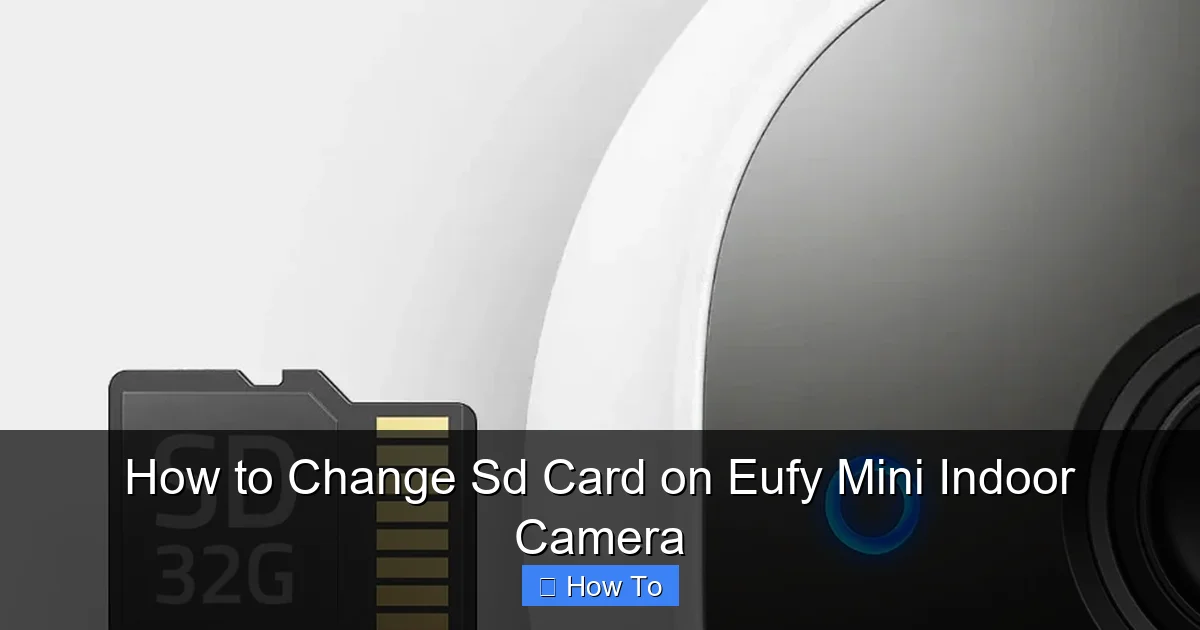 How to Change Sd Card on Eufy Mini Indoor Camera