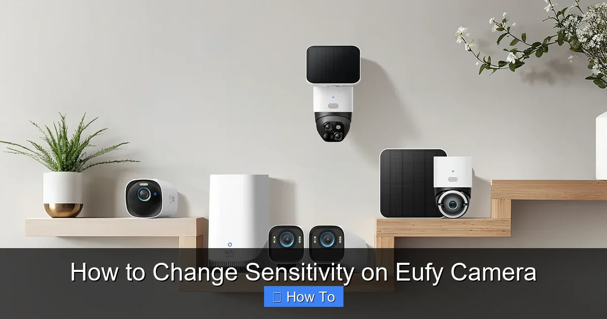 How to Change Sensitivity on Eufy Camera